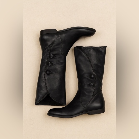 B Makowsky Naomi Black Leather Boot Womens Size 6.5 M US - Picture 5 of 6